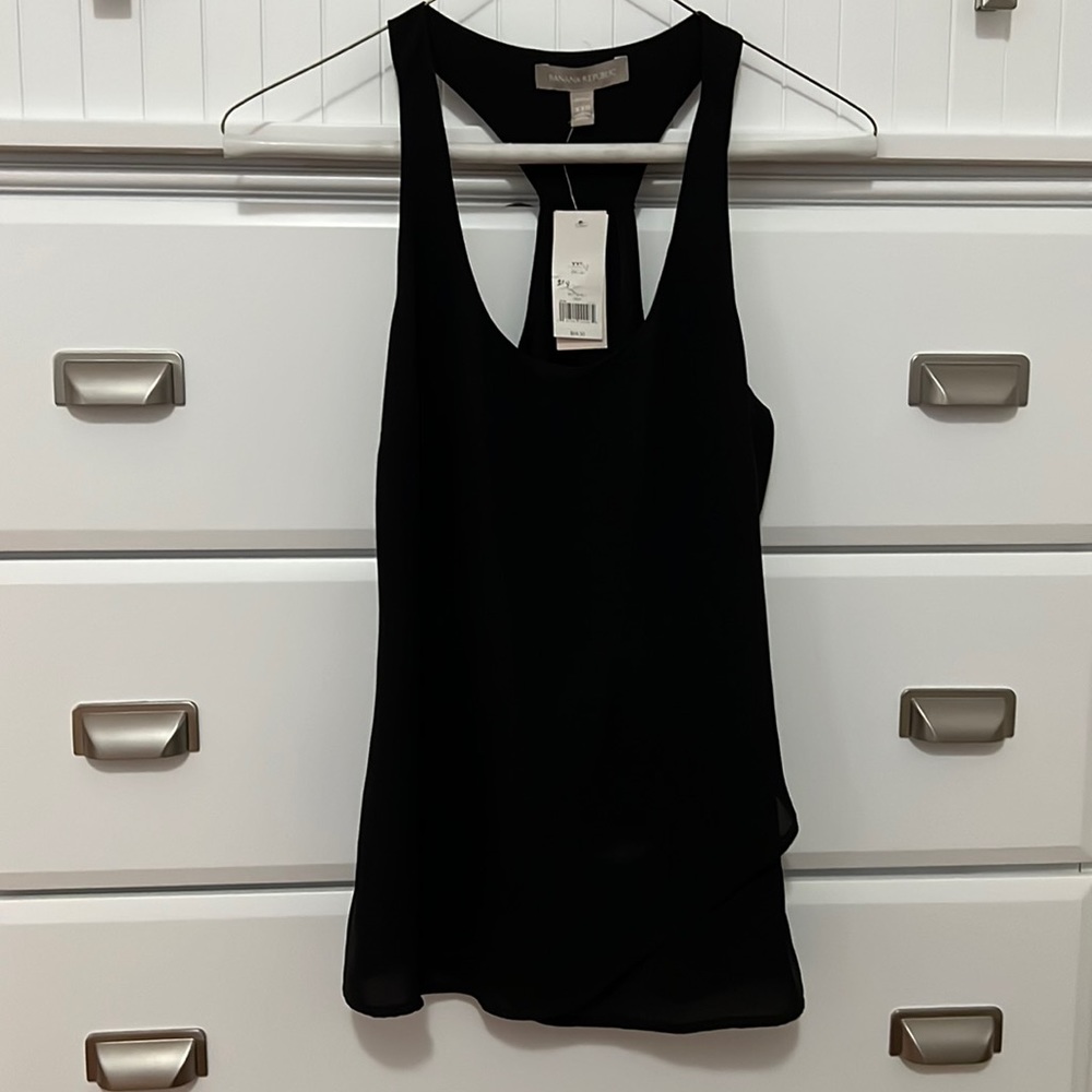 Banana republic tulip hem racer back tank
